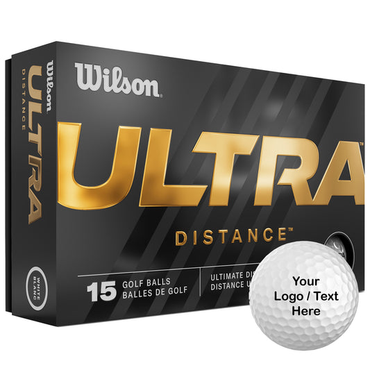 Wilson Ultra 500 Custom Logo Golf Balls (15 Ball Pack)