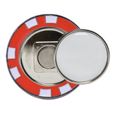 Metal Poker Chip w/Magnetic Ball Marker