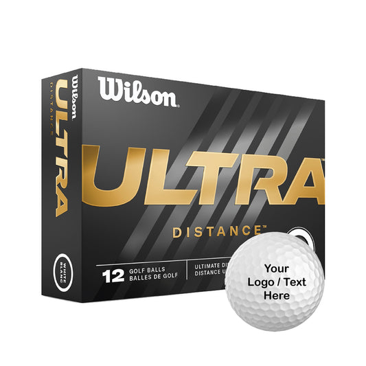 Wilson Ultra 500 Custom Logo Golf Balls (12 Ball Pack)