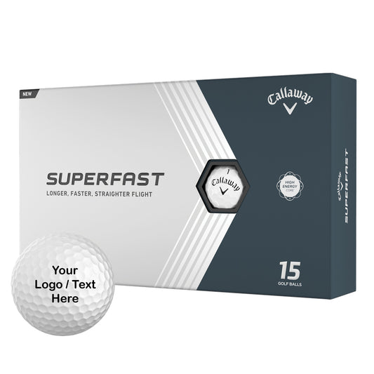 Callaway Superfast Custom Personalized Golf Balls (15 Ball Pack)