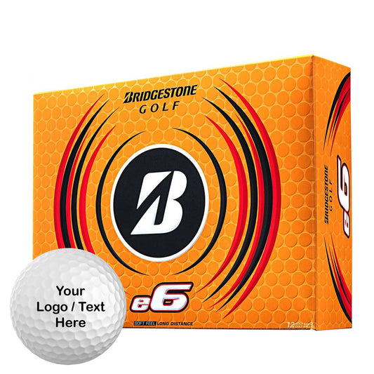 Bridgestone e6 Custom Logo Golf Balls (12 Ball Pack)