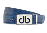 DRUH Luxury Leather Golf Belt for Men Crocodile Skin Embossed Design | Genuine Leather Men's Belts | Hand Made Mens Belt Golf