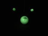 Sundown Golf Glow in the Dark Golf Balls - 6 Pack with 2 UV Flashlights, Plays Like A Standard Ball