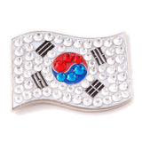 Bonjoc Crystal Golf Ball Marker & Magnetic Hat Clip - Flag Collection - Golf Tees Etc