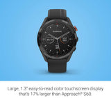 Garmin Approach S62 GPS Golf Watch. Bundled with Step Down Tees and Poker Chip Ball Marker