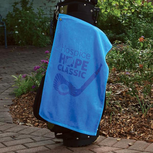 Personalized Platinum Collection Golf Towel - Corner Grommet