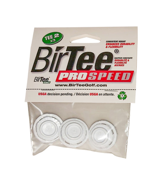 Birtee PRO SPEED Individual Tee Packs - Size #2 - 3 Tees Per Pack