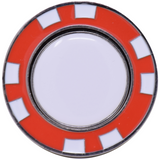 Metal Poker Chip w/Magnetic Ball Marker