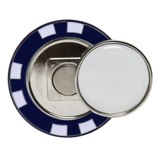 Metal Poker Chip w/Magnetic Ball Marker