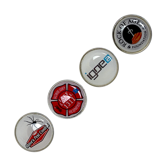 Custom Personalized Epoxy Domed Golf Ball Marker