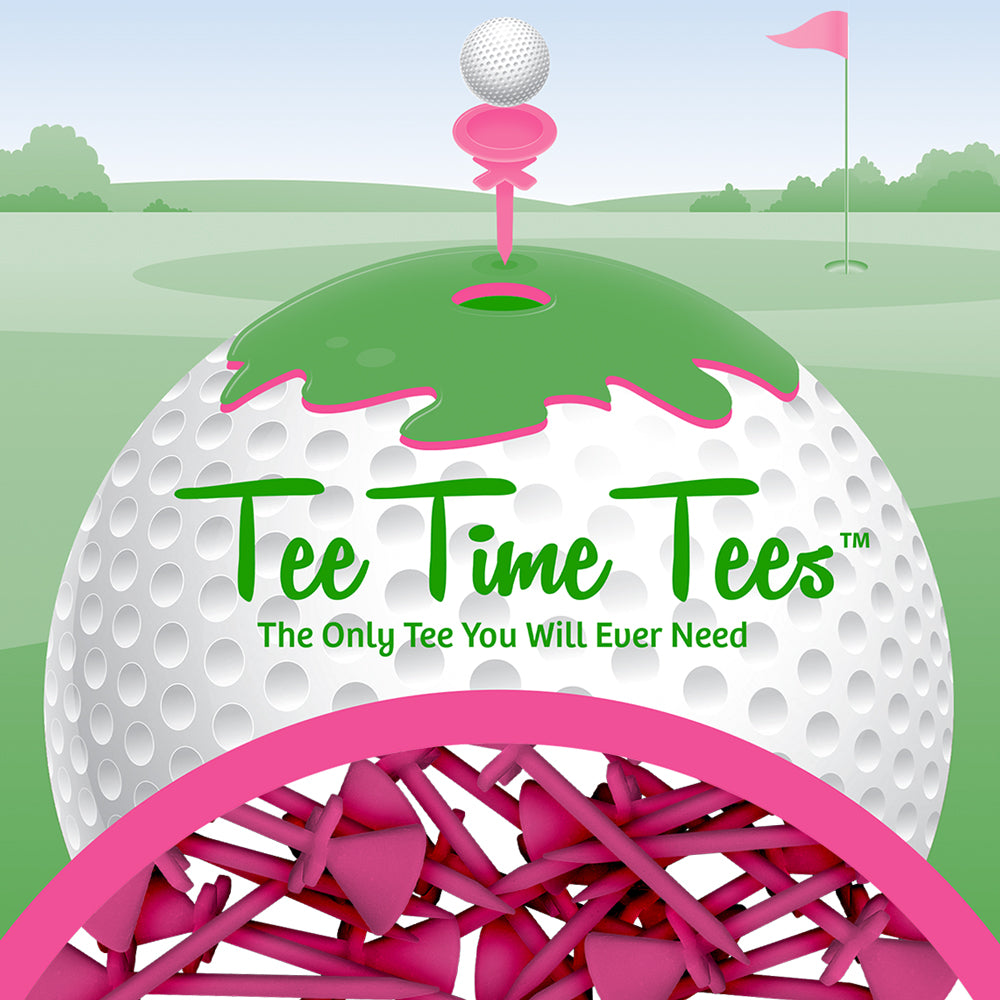 Tee Time Tees 'X' Style Golf Tee - Easy Grip Virtually Unbreakable Pla â Golf Tees Etc