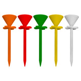 Tee Time Tees 'X' Style Golf Tee - Easy Grip Virtually Unbreakable Plastic Golf Tees 3 1/4 Inch Featuring Larger Cup Size for Added Stability - Pack of 25
