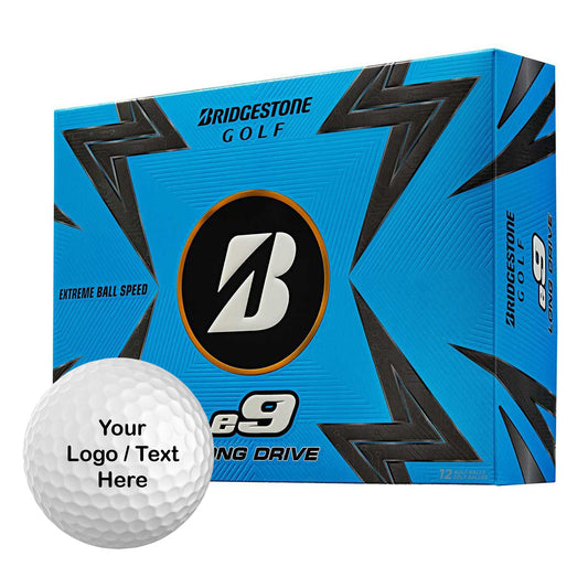 Bridgestone e9 Long Drive Custom Logo Golf Balls (12 Ball Pack)