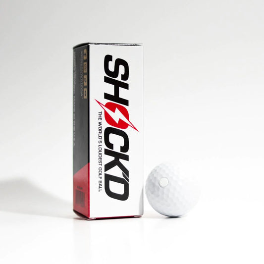SHOCK'D Golf Balls - The World's Loudest Golf Ball Incognito - 3 Ball Pack (Formely Mach One Golf Balls)