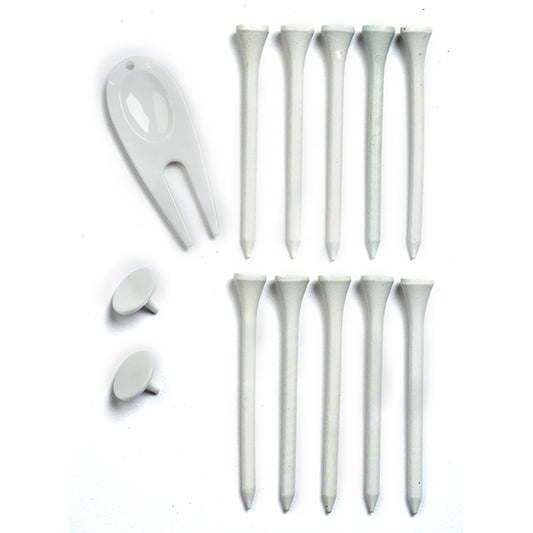 Golf Tees, 2 Ball Markers & 1 Divot Tool Combo Packs x 50