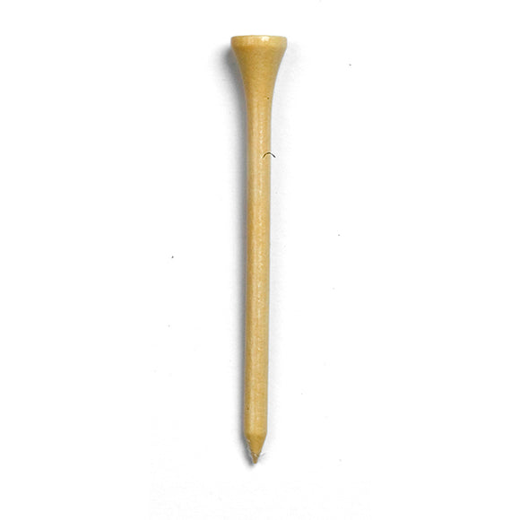 3 1/4'' Wooden Golf Tees - Natural - 15 Tee Pack