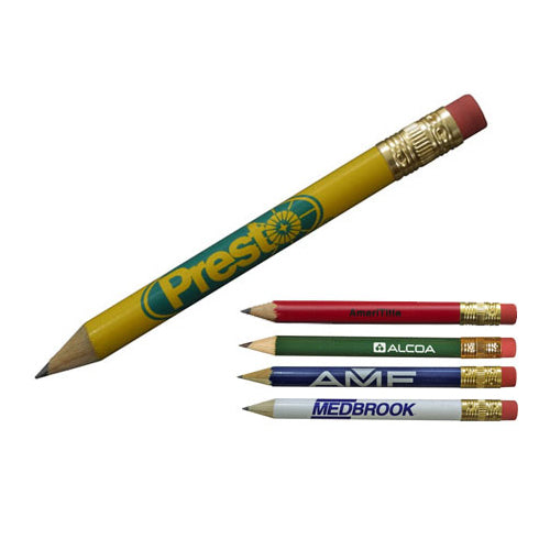 Personalized Rounded Golf Pencils With Eraser