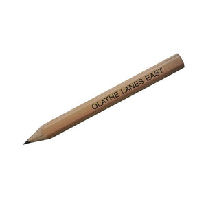 Personalized Natural Finish Hex Golf Pencils - Applied