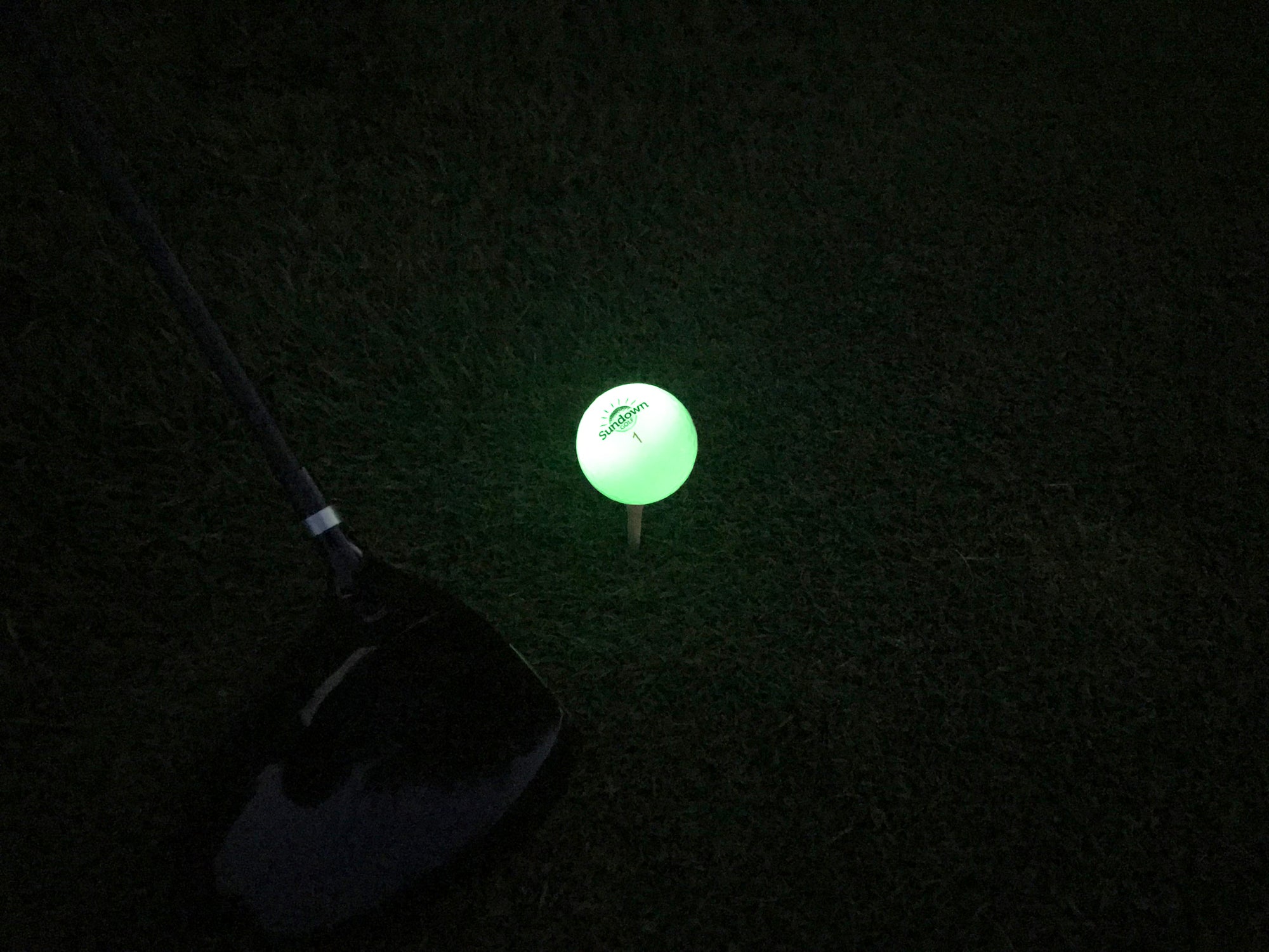 Sundown Golf Glow in the Dark Golf Balls 6 Pack with 2 UV Flashlight