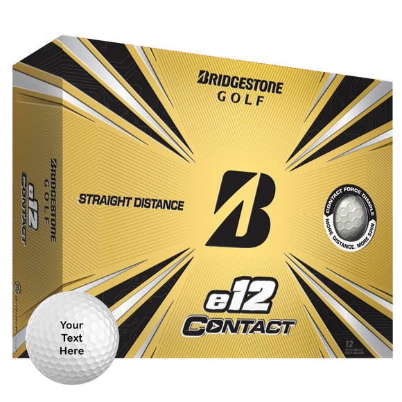 Bridgestone e12 Contact Custom Personalized Golf Balls (12 Ball Pack)