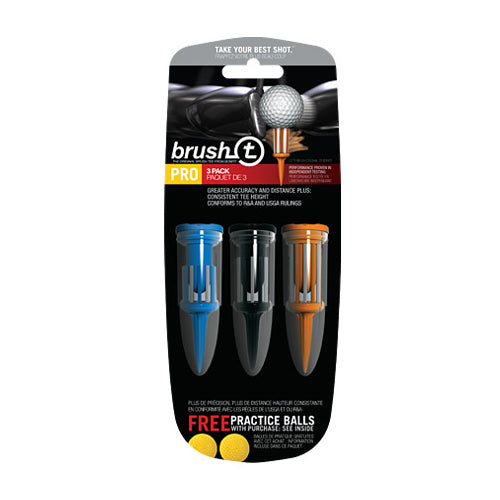 Brush T Pro 3 Pack Tees - Golf Tees Etc
