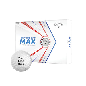 Callaway Supersoft Max Custom Logo Golf Balls (12 Ball Pack)