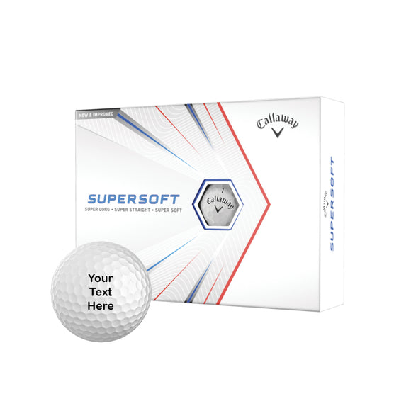 Callaway Supersoft Custom Personalized Golf Balls (12 Ball Pack)