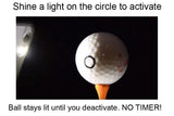 Night Eagle CV LED Golf Balls - Light Activated - No Timer - 6 Pack - Golf Tees Etc