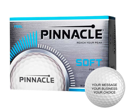 Pinnacle Soft Custom Logo Golf Balls (12 Ball Pack)