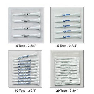 2 3/4'' Personalized Poly Bag Tee Packs - Golf Tees Etc