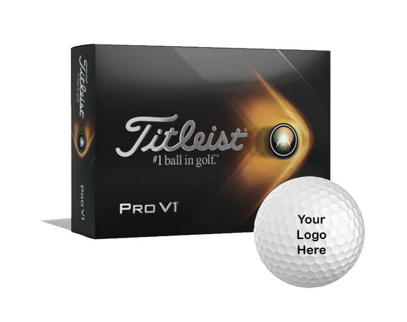 Titleist Pro V1 Custom Logo Golf Balls (12 Ball Pack)