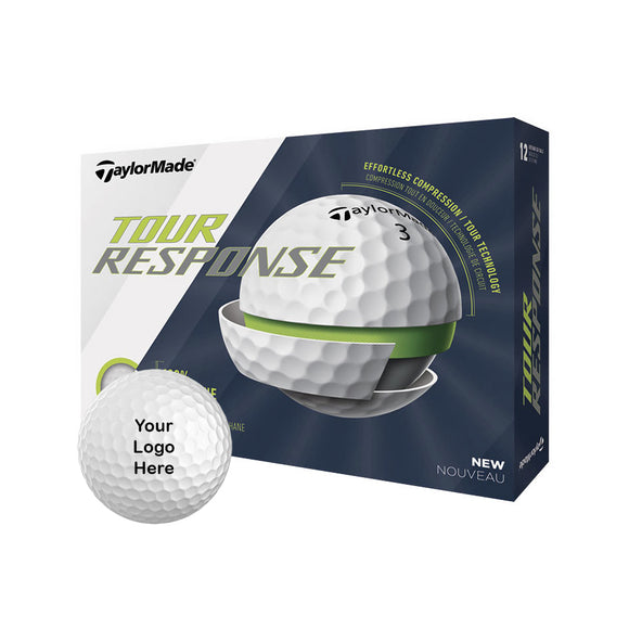 Taylormade Tour Response Custom Logo Golf Balls (12 Ball Pack)