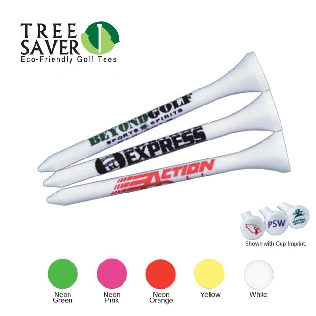 2 3/4'' or 3 1/4" Tree Saver Personalized Wooden Golf Tees - 1 Ink Color - Golf Tees Etc